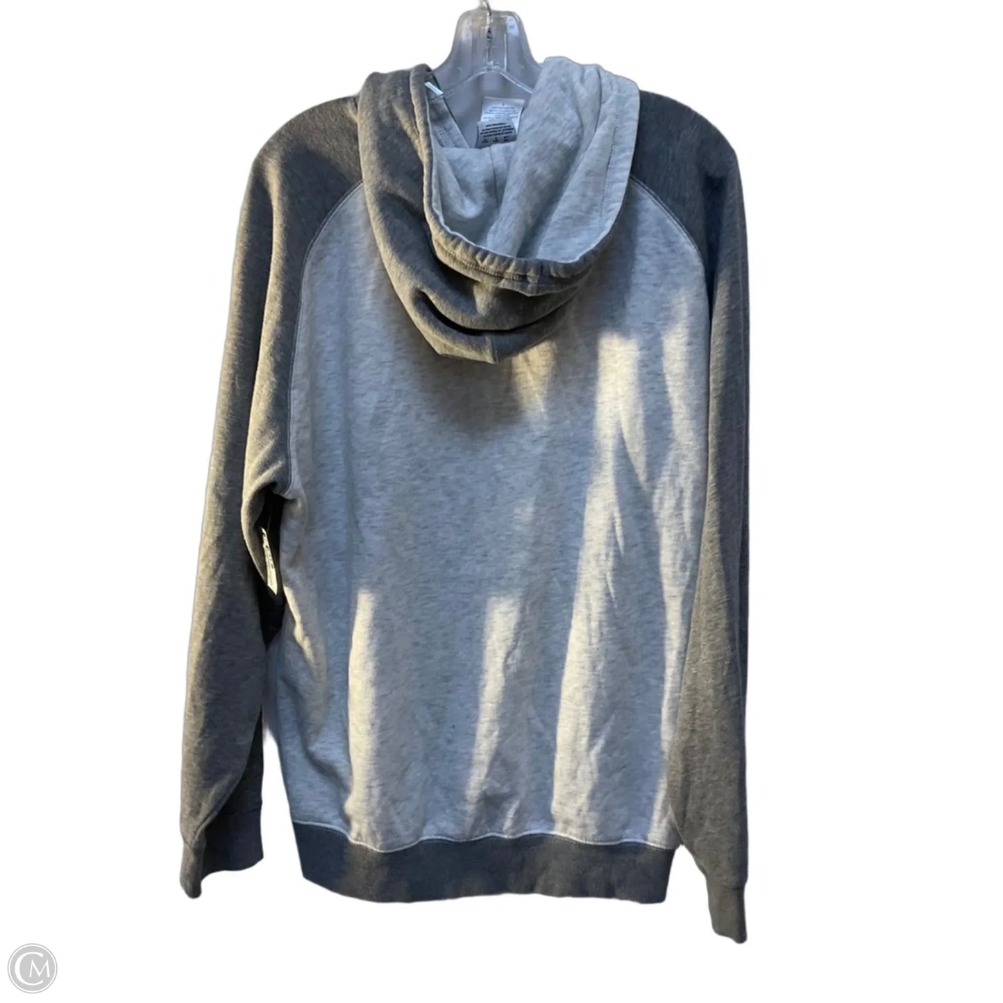 Athletic Sweatshirt Hoodie By Champion In Grey & Red, Size: L