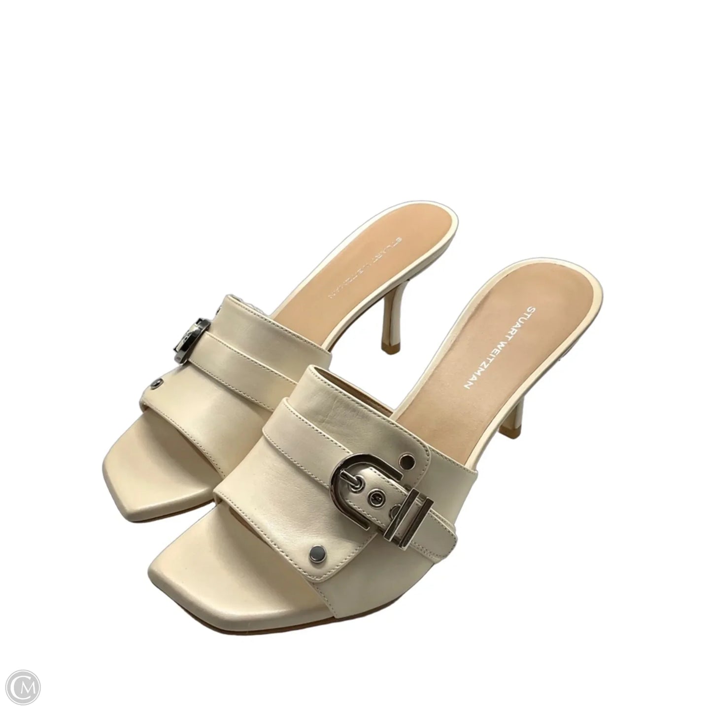Shoes Designer By Stuart Weitzman In Cream, Size: 8