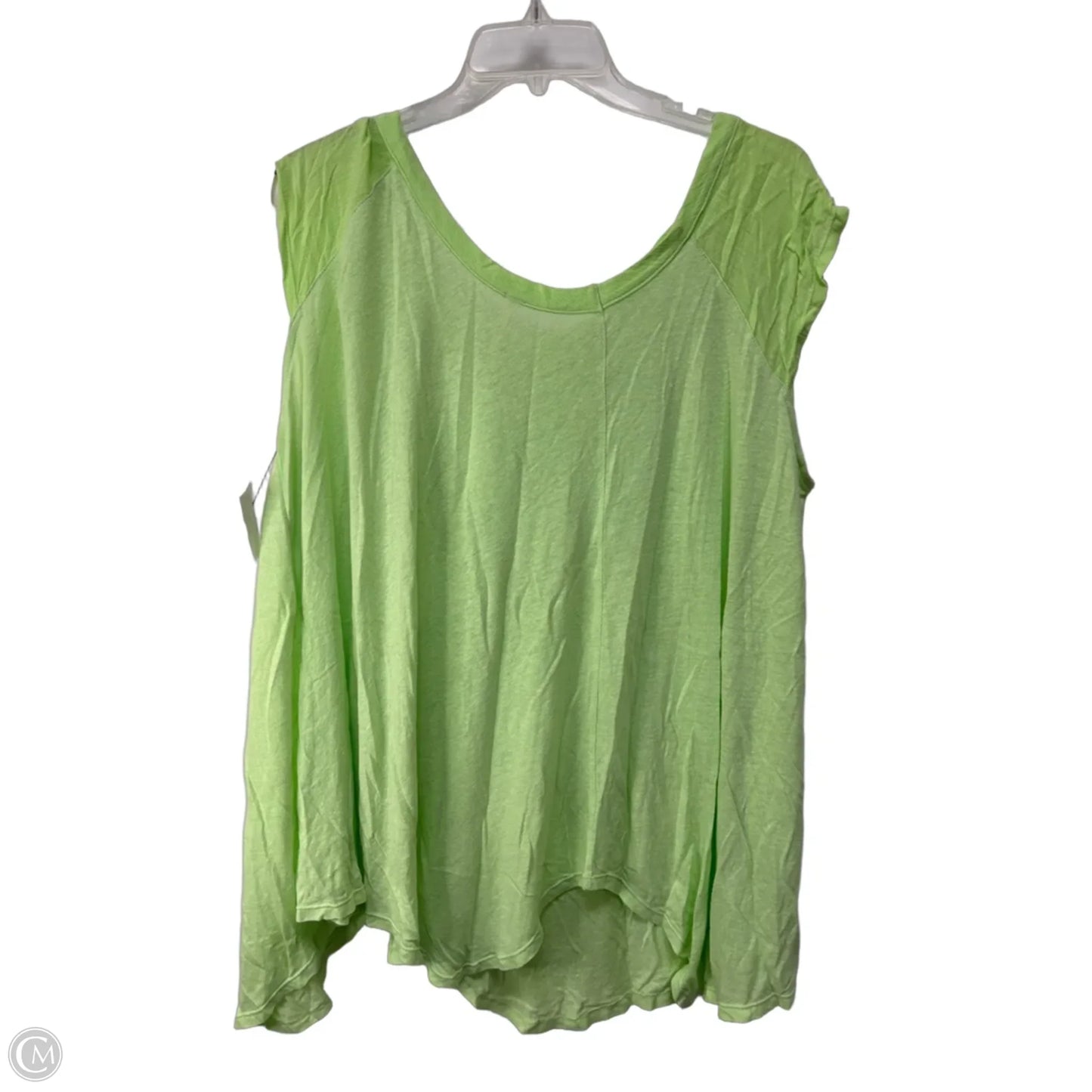 Tunic Short Sleeve By Free People In Green, Size: M