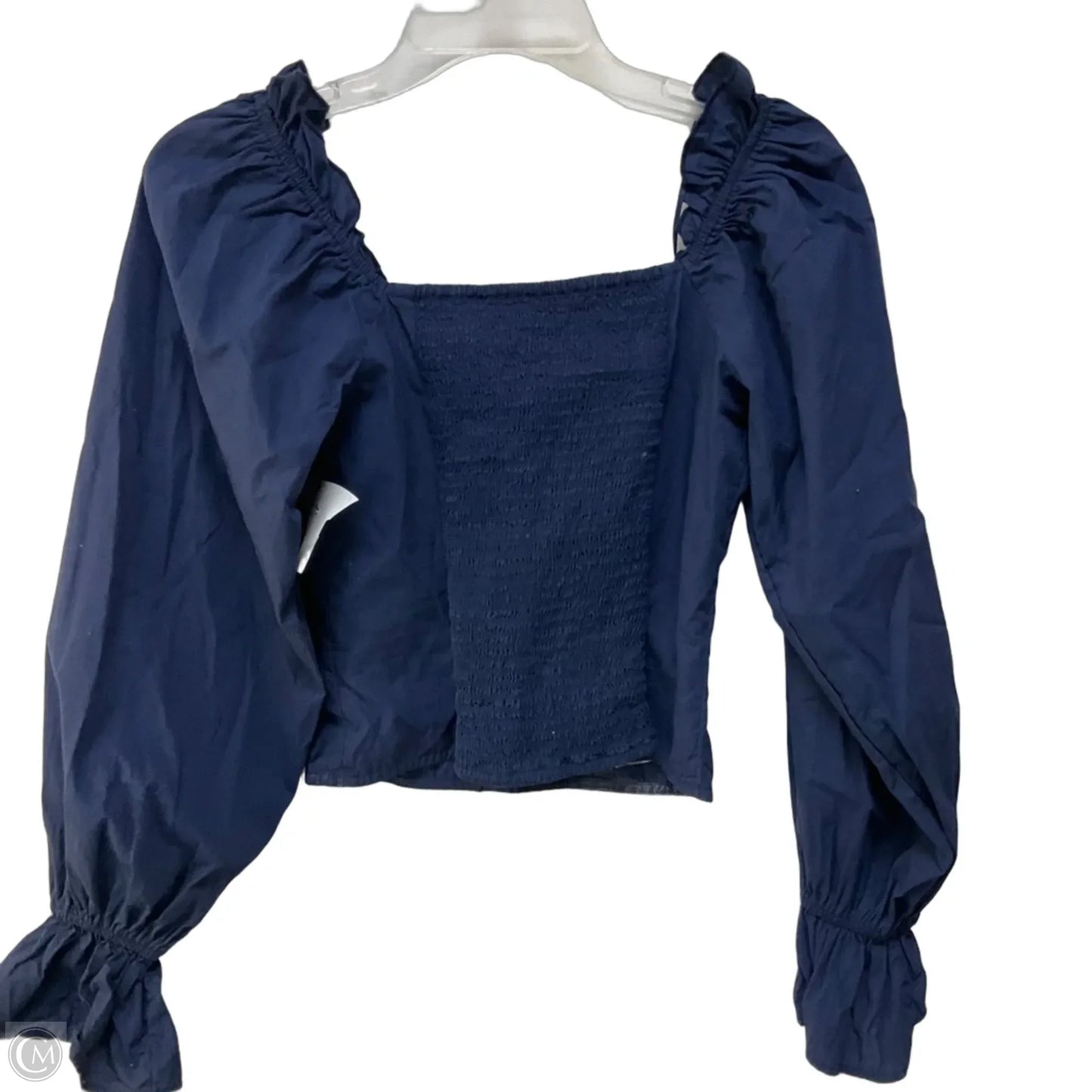 Top Long Sleeve By Anthropologie In Navy, Size: Xs