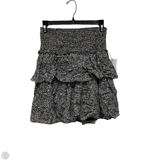 Skirt Mini & Short By Anthropologie In Black & Cream, Size: Xs