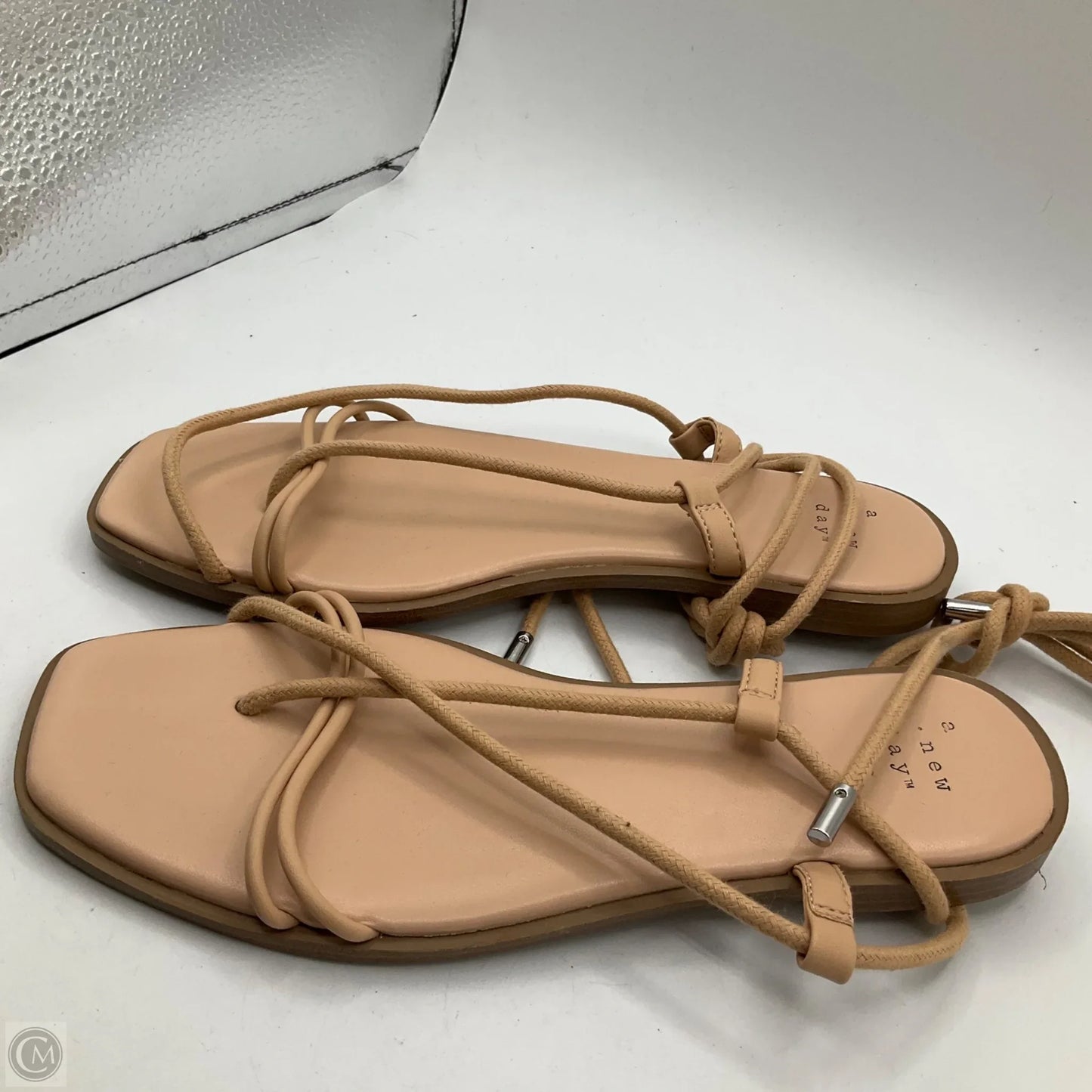 Sandals Flats By A New Day In Tan, Size: 7