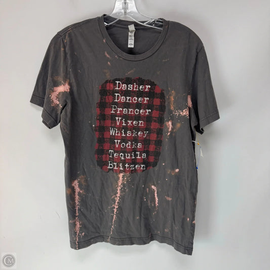 Top Short Sleeve By Canvasback In Grey, Size: L