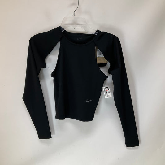 Athletic Top Long Sleeve Crewneck By Nike Apparel In Black, Size: Xs