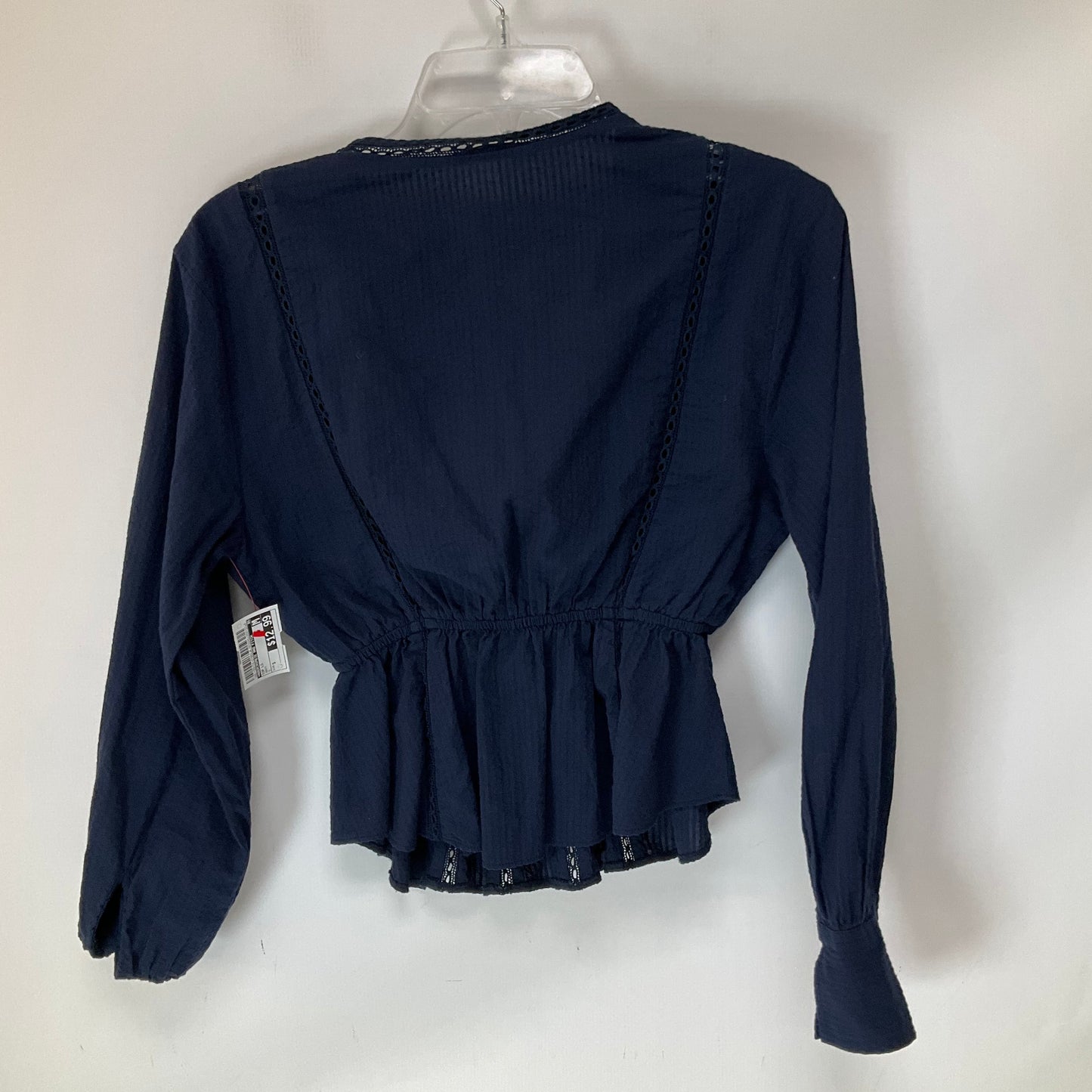 Top Long Sleeve By Abercrombie And Fitch In Navy, Size: S