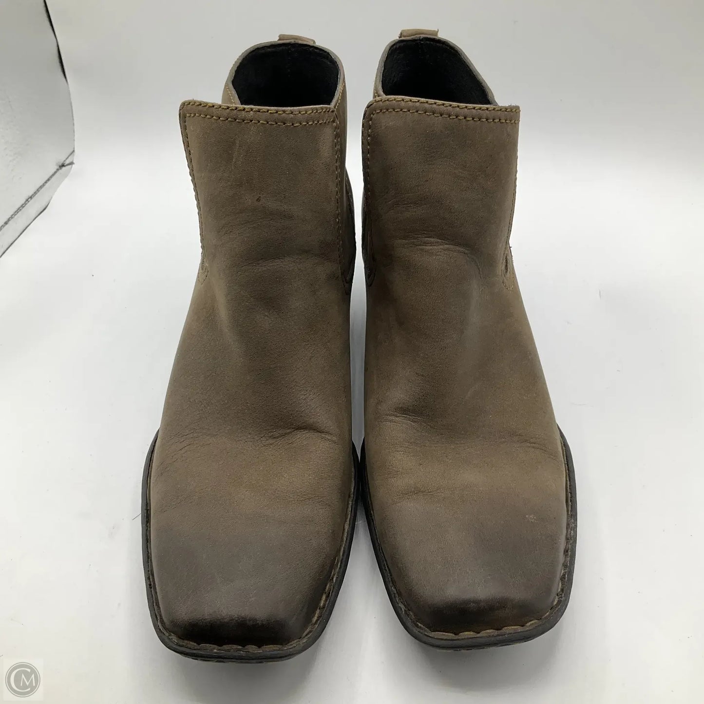 Boots Ankle Heels By Born In Brown, Size: 10