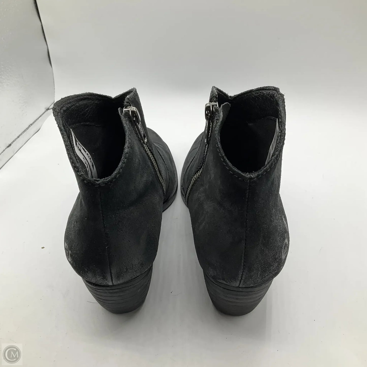 Boots Ankle Heels By Born In Black, Size: 10