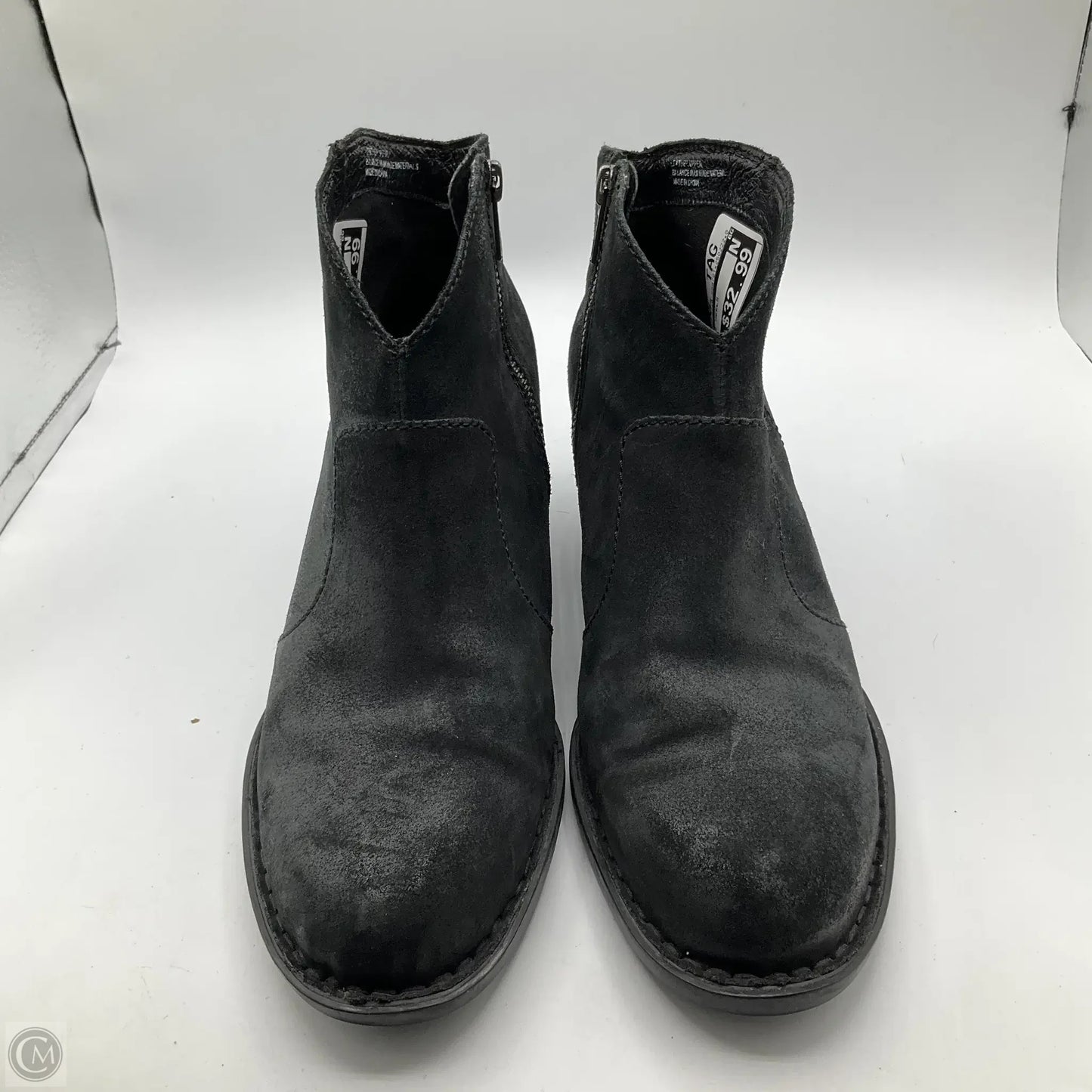 Boots Ankle Heels By Born In Black, Size: 10