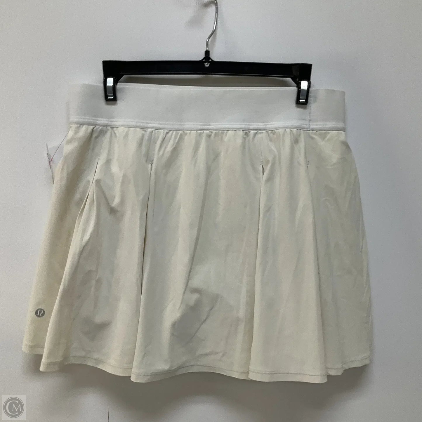 Athletic Skirt By Lululemon In White, Size: 10