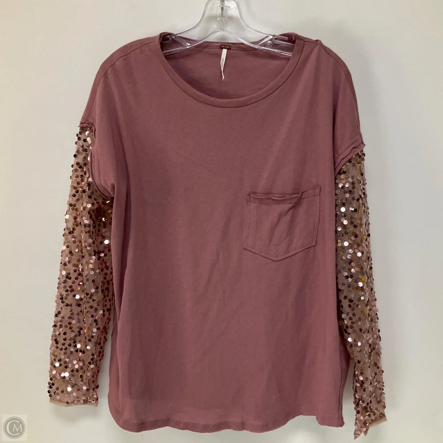 Top Long Sleeve By Free People In Mauve, Size: Xs