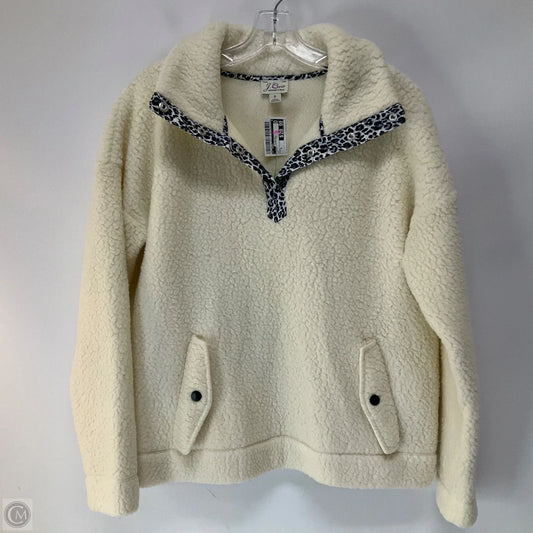 Jacket Fleece By J. Crew In Cream, Size: S