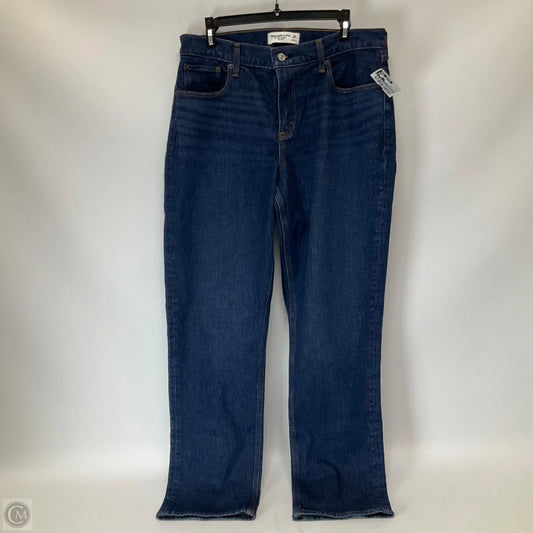 Jeans Wide Leg By Abercrombie And Fitch In Blue Denim, Size: 8