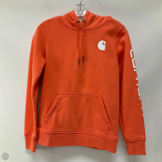 Sweatshirt Hoodie By Carhartt In Peach, Size: Xs