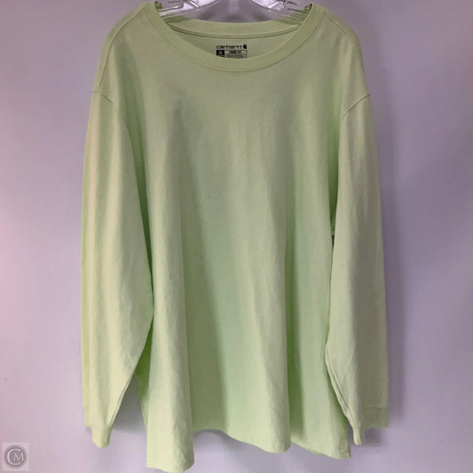 Top Long Sleeve By Carhartt In Green, Size: 3x