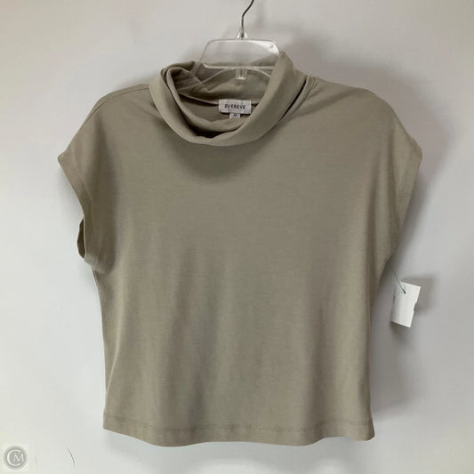 Top Short Sleeve By Evereve In Taupe, Size: Xs