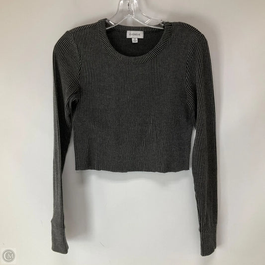 Top Long Sleeve By Evereve In Grey, Size: Xs