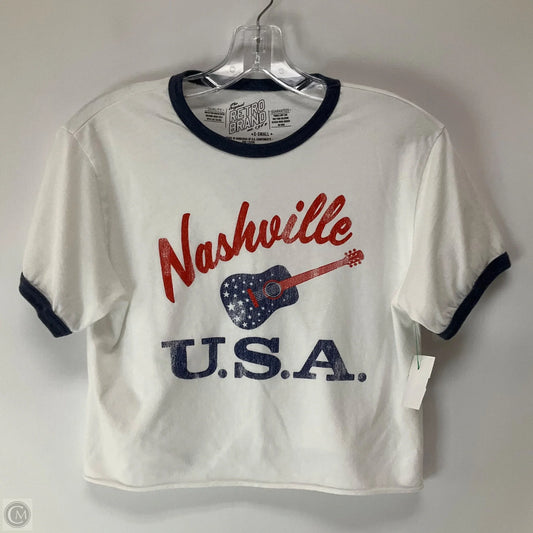 Top Short Sleeve By Cmb In White, Size: Xs