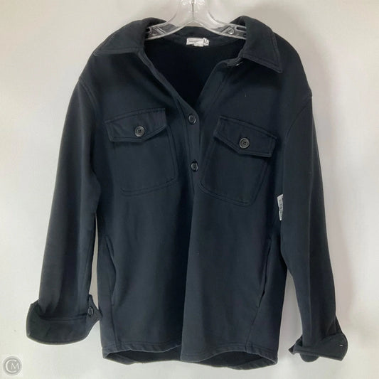 Jacket Shirt By Good American In Black, Size: 0