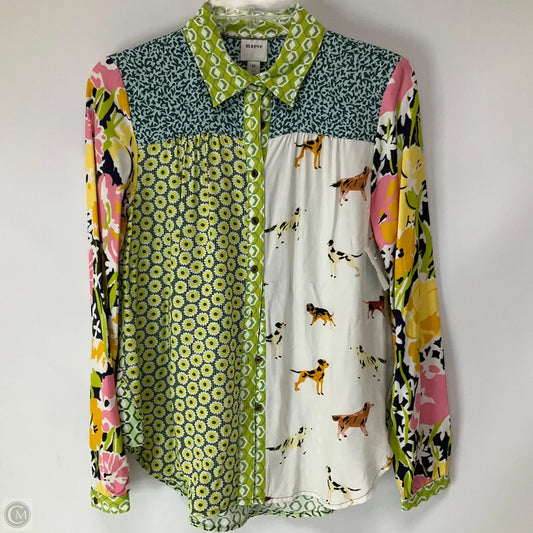 Top Long Sleeve By Maeve In Multi-colored, Size: Xs