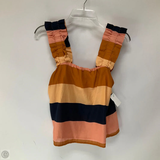 Top Sleeveless By Cmc In Striped Pattern, Size: Xs