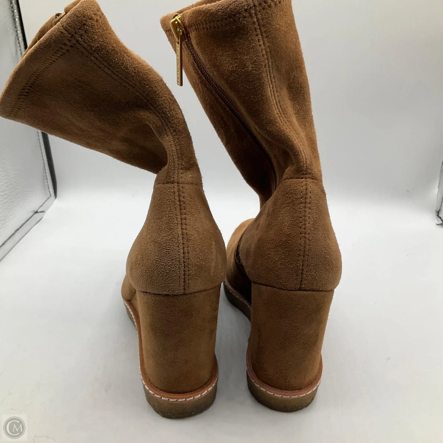 Boots Ankle Heels By Veronica Beard In Brown, Size: 6