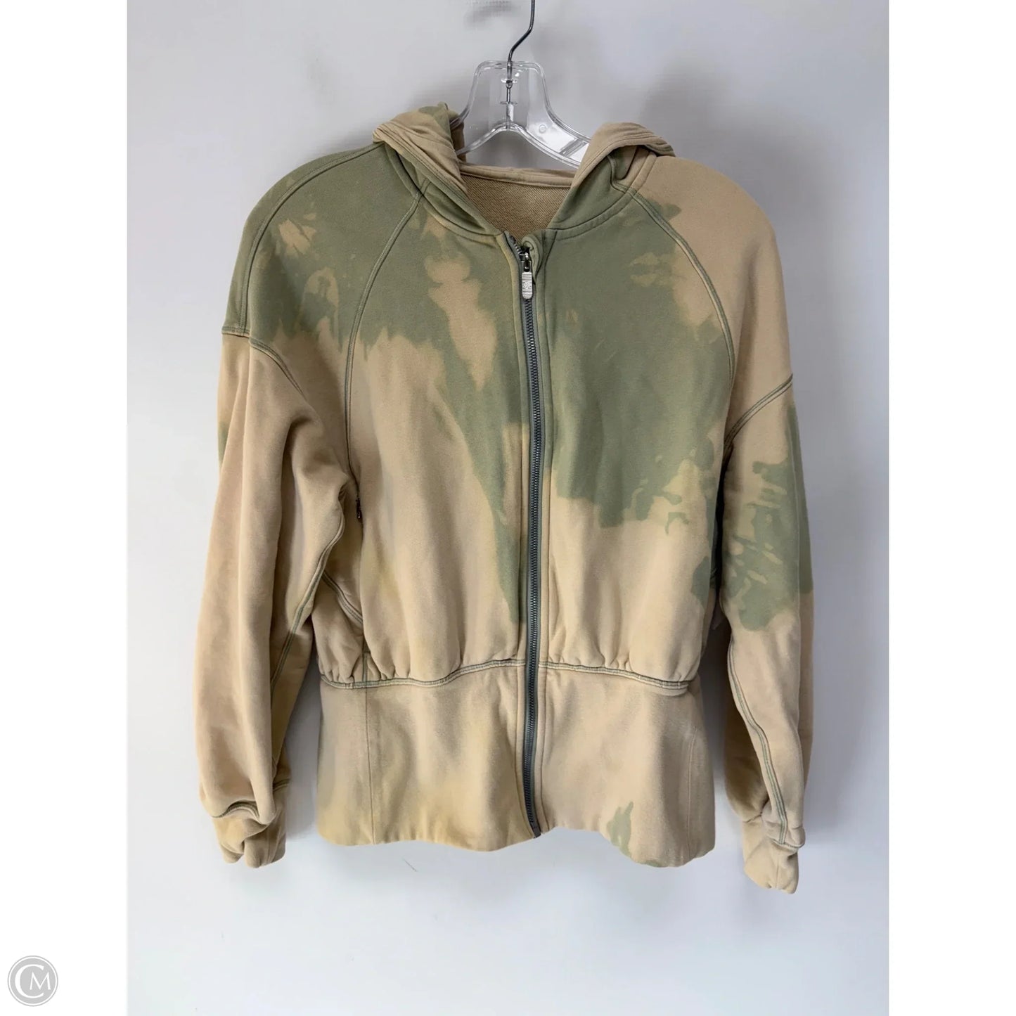 Athletic Jacket By Lululemon In Tie Dye Print, Size: 8