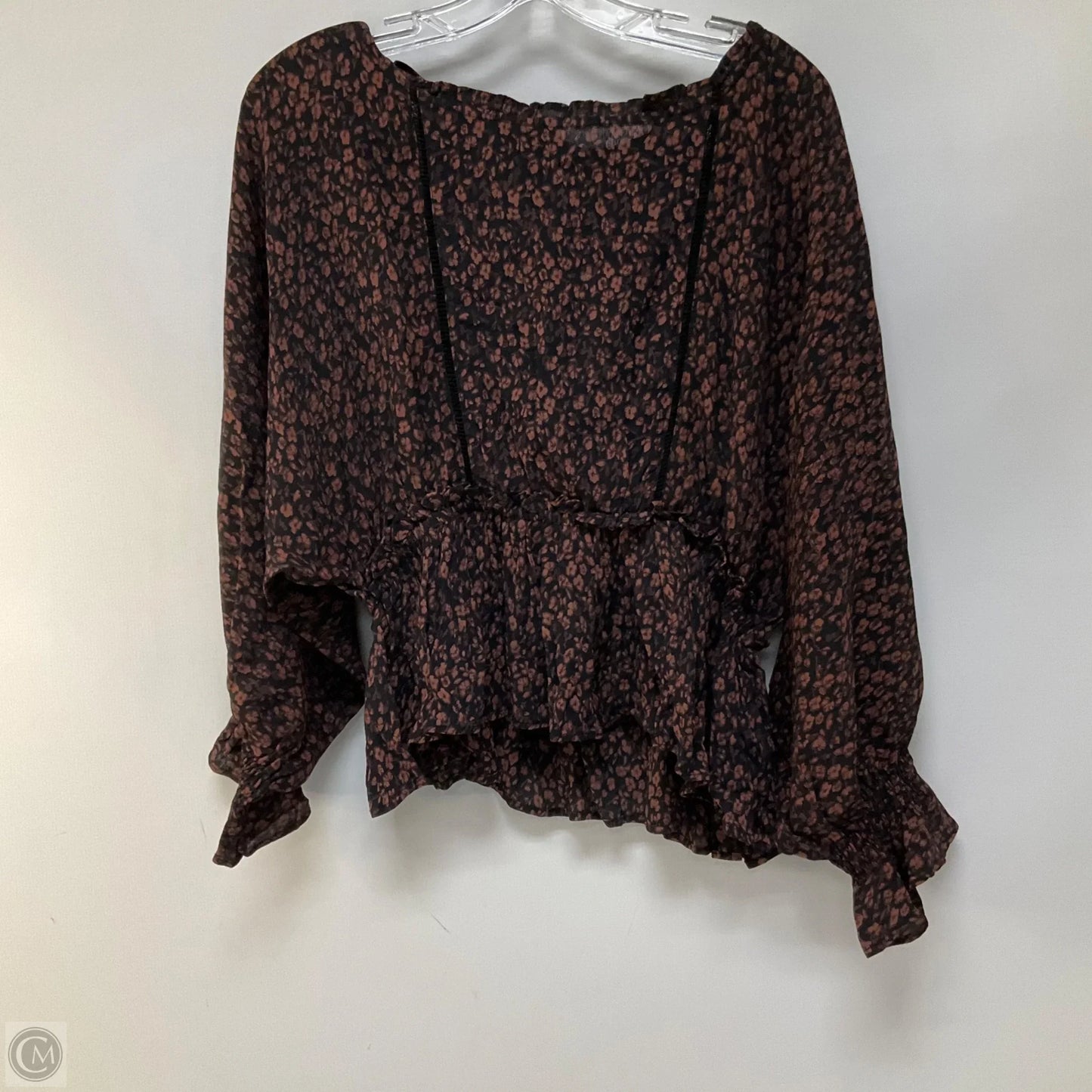 Top Long Sleeve By Anthropologie In Black, Size: Xs