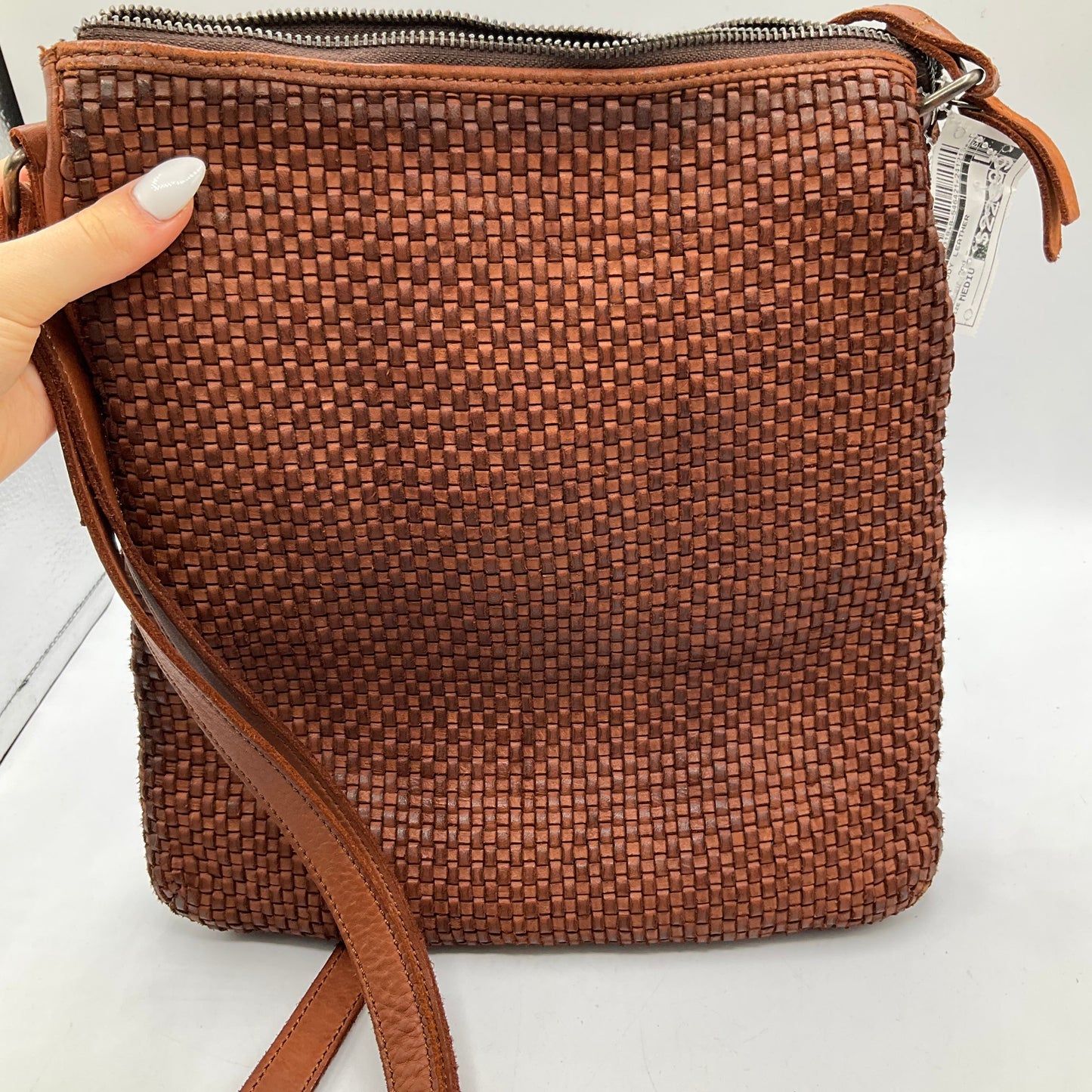 Crossbody Leather By Cmc, Size: Medium