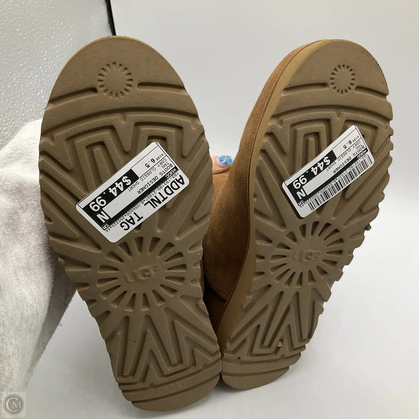 Boots Designer By Ugg In Tan, Size: 6.5