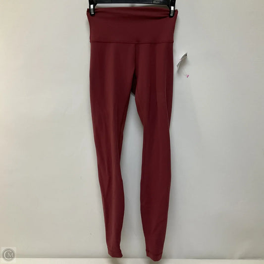 Athletic Leggings By Lululemon In Red, Size: 4