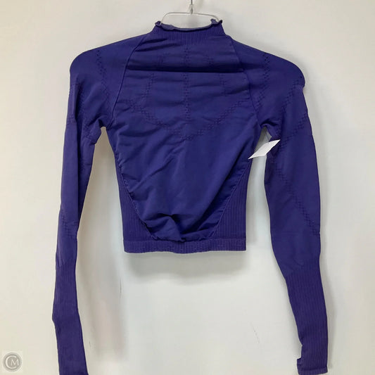 Athletic Top Long Sleeve Crewneck By Free People In Purple, Size: Xs
