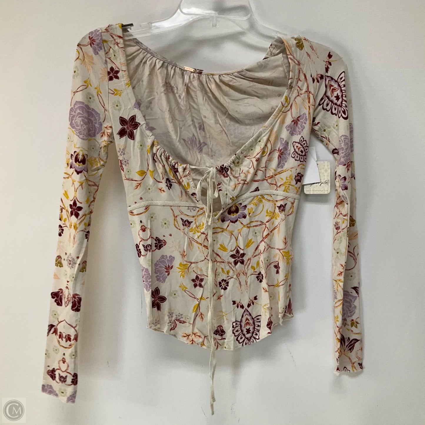 Top Long Sleeve By Free People In Multi-colored, Size: Xs
