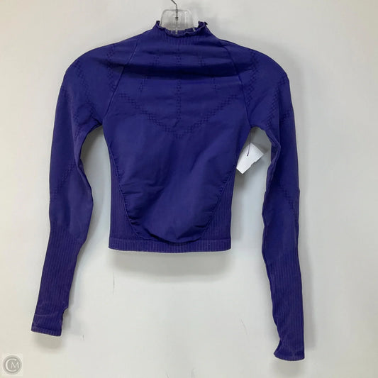 Athletic Top Long Sleeve Crewneck By Free People In Purple, Size: Xs