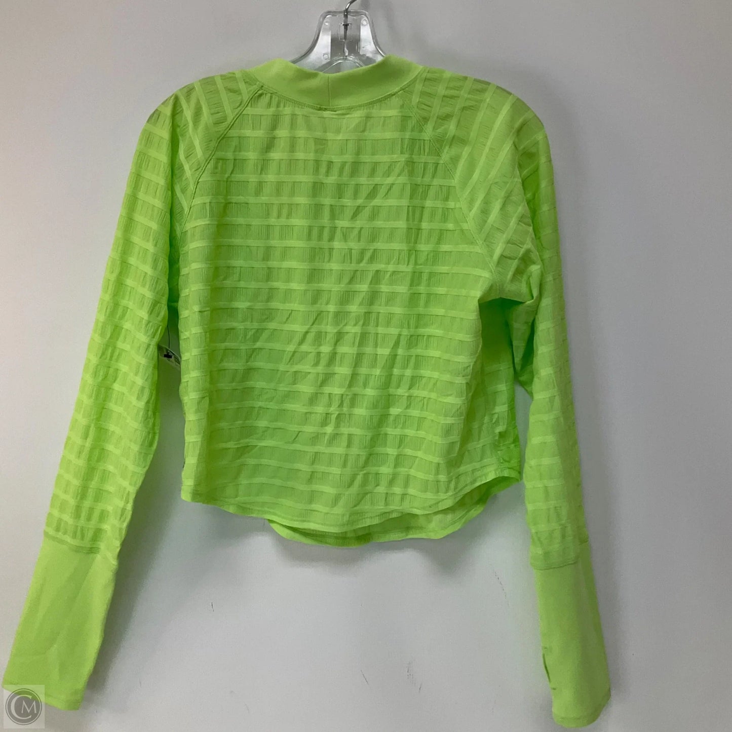 Athletic Top Long Sleeve Crewneck By Free People In Green, Size: L