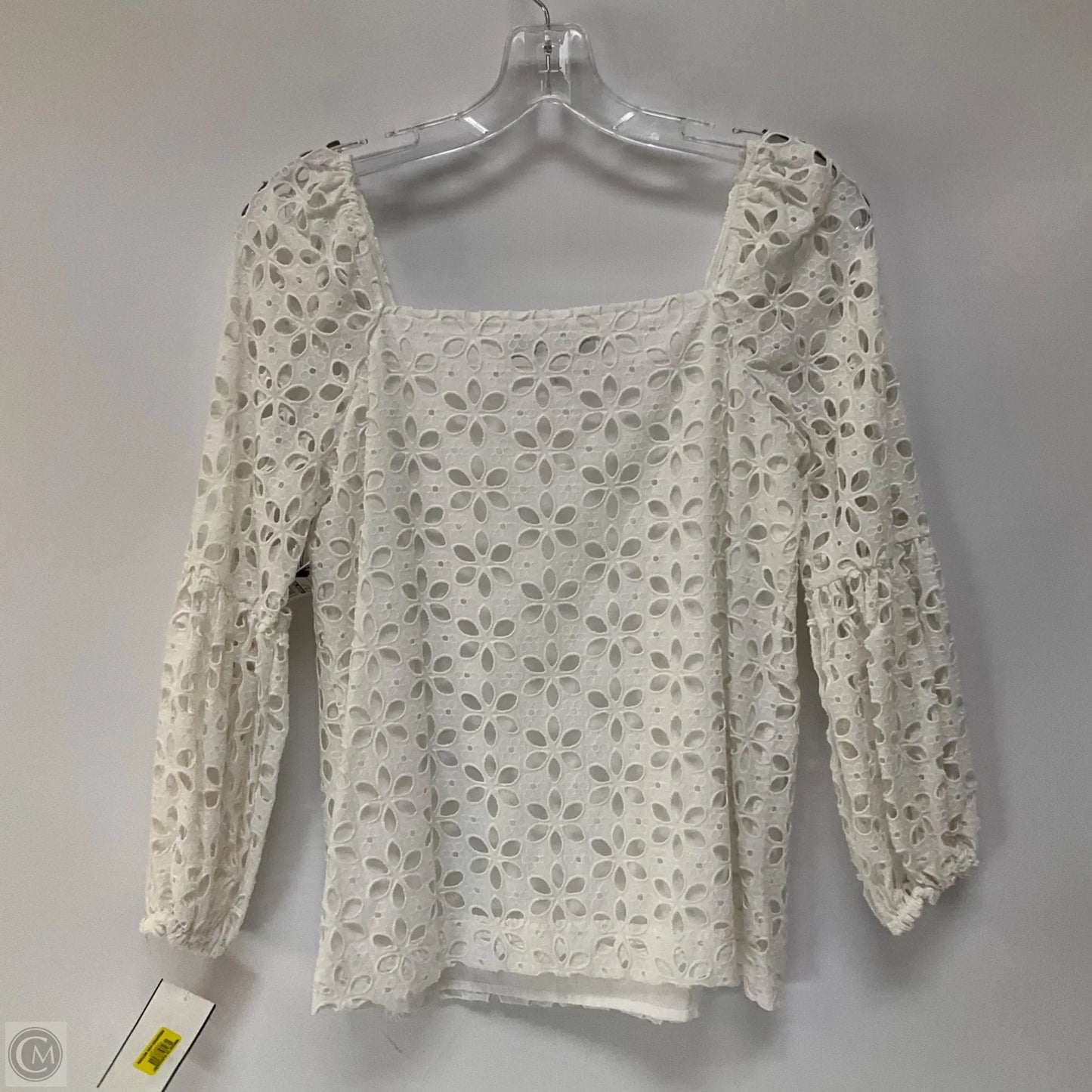 Top Long Sleeve By Trina Turk In White, Size: Xs
