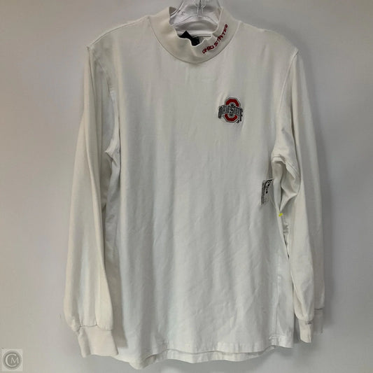 Athletic Top Long Sleeve Crewneck By Colosseum In White, Size: M