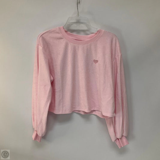 Top Long Sleeve By Target-designer In Pink, Size: M