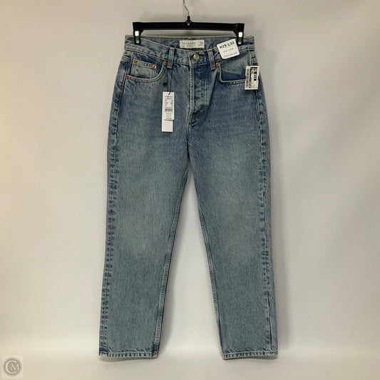 Jeans Boyfriend By Top Shop In Blue Denim, Size: 0