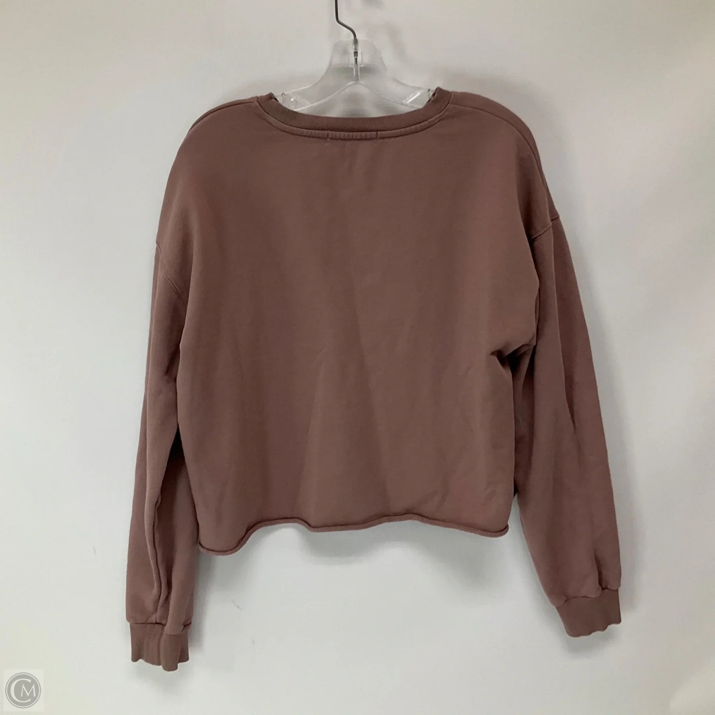 Athletic Top Long Sleeve Crewneck By Spiritual Gangster In Pink, Size: L