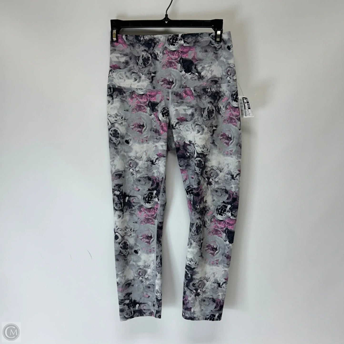 Athletic Leggings Capris By Lululemon In Grey & Pink, Size: 6