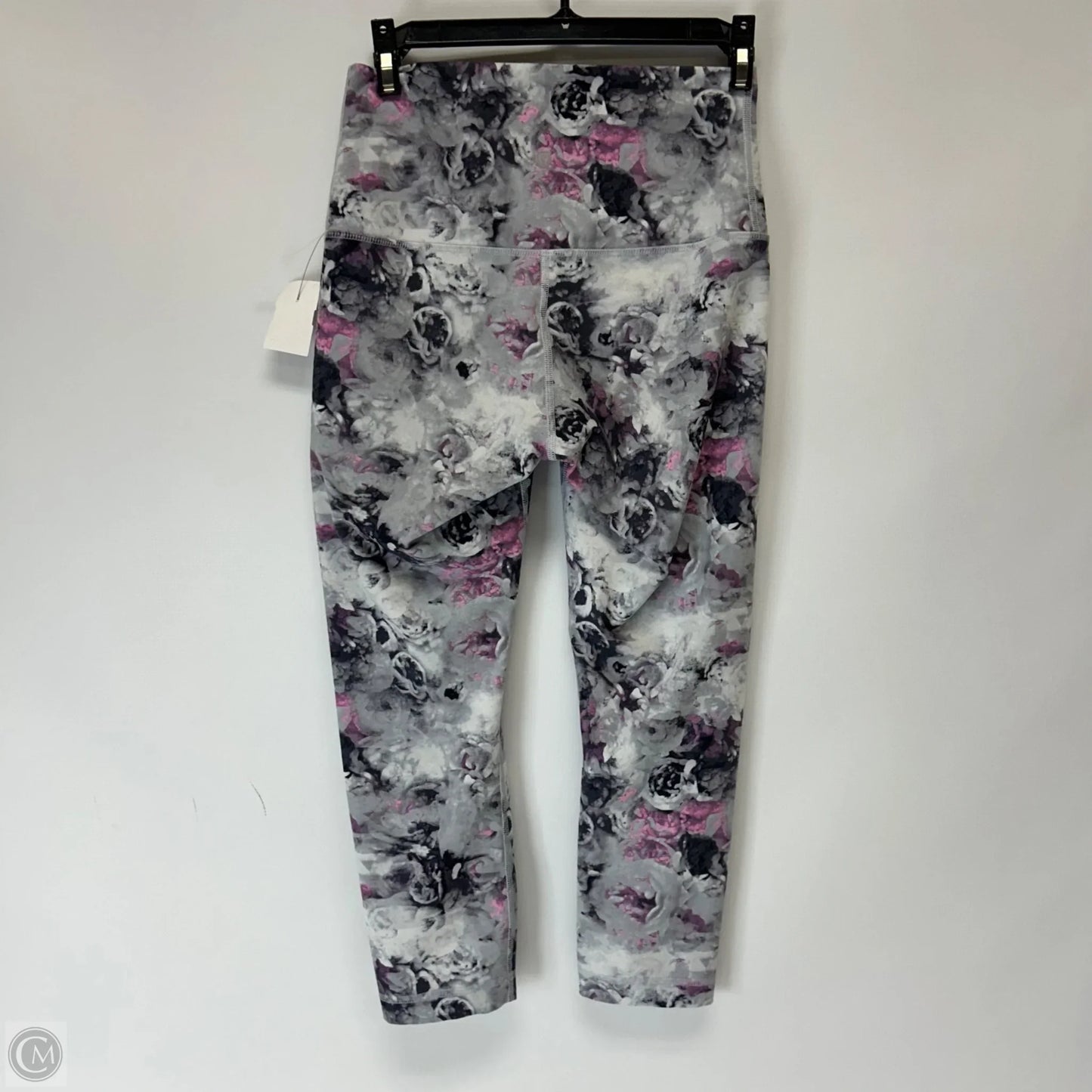 Athletic Leggings Capris By Lululemon In Grey & Pink, Size: 6