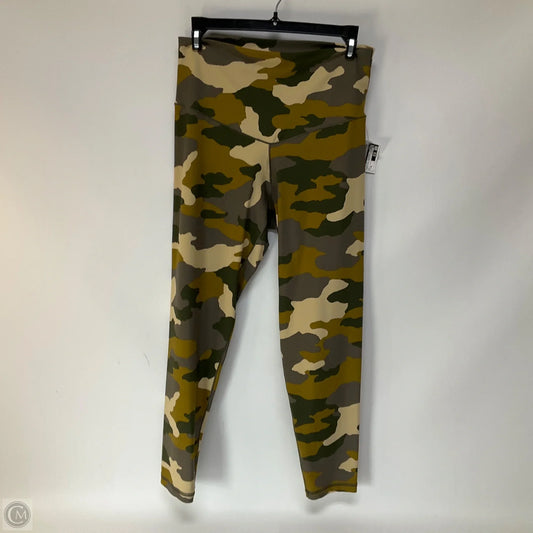 Athletic Leggings By Aerie In Camouflage Print, Size: Xl