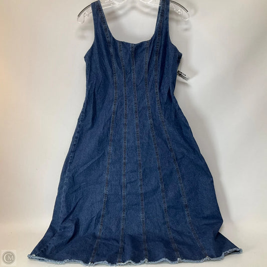 Dress Casual Midi By Joie In Blue Denim, Size: M