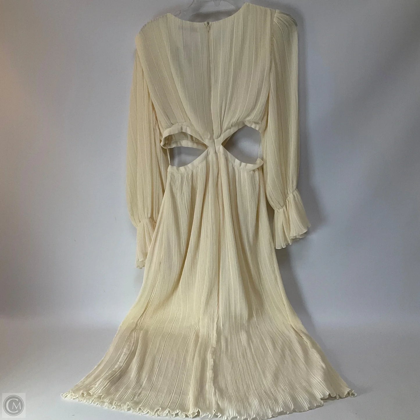 Dress Casual Maxi By Zara In Cream, Size: S