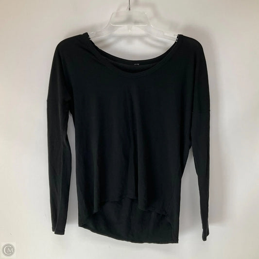 Athletic Top Long Sleeve Crewneck By Lululemon In Black, Size: M