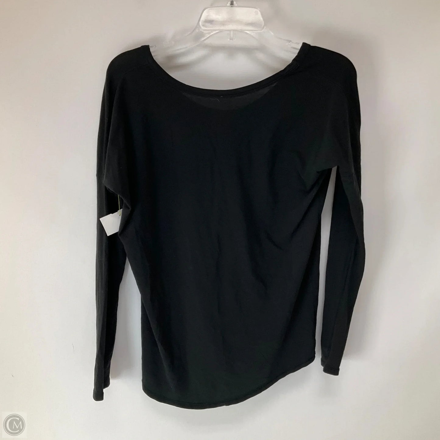 Athletic Top Long Sleeve Crewneck By Lululemon In Black, Size: M