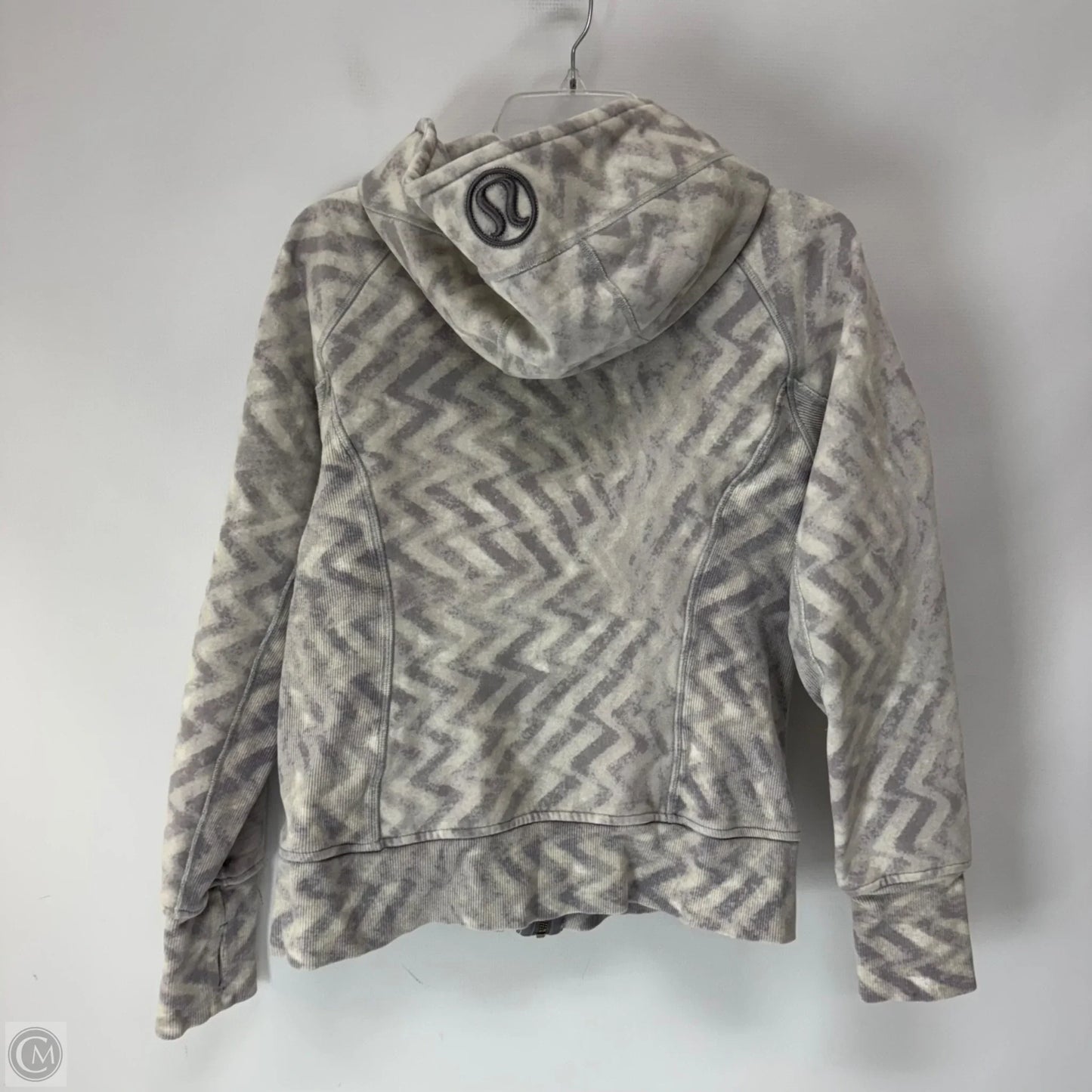 Athletic Jacket By Lululemon In Purple & White, Size: 10