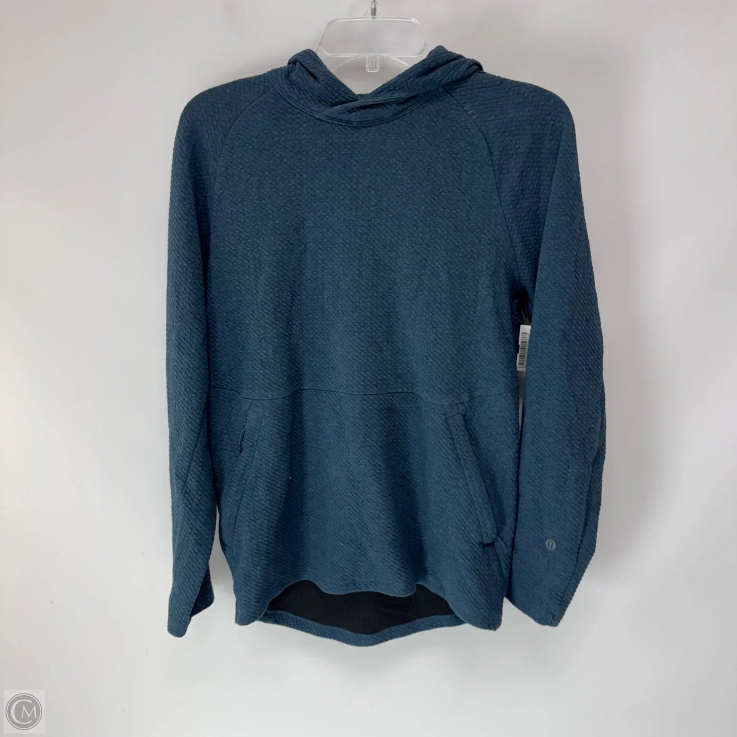 Athletic Top Long Sleeve Hoodie By Lululemon In Blue, Size: Xs