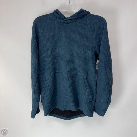 Athletic Top Long Sleeve Hoodie By Lululemon In Blue, Size: Xs