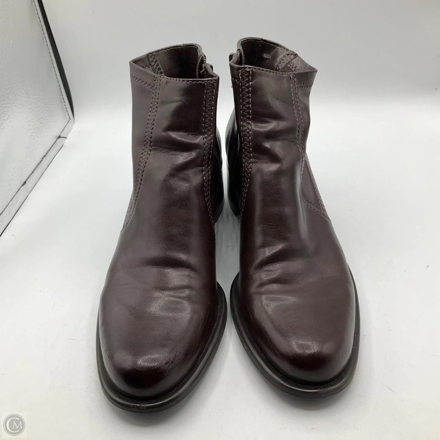 Boots Ankle Heels By Franco Sarto In Brown, Size: 8